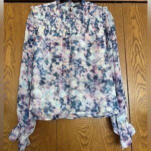 Steve Madden Medium Tie Due Patterned Blouse